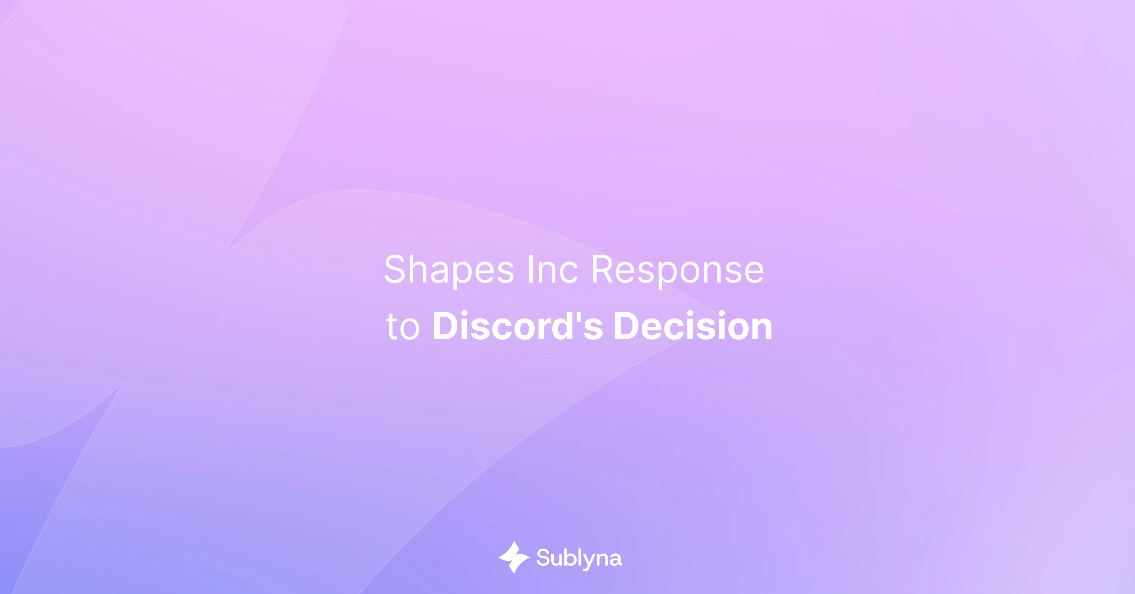 Shapes Inc Discord Response